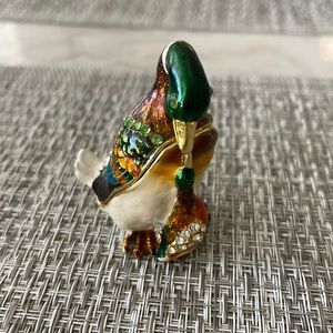 Duck with baby Trinket box